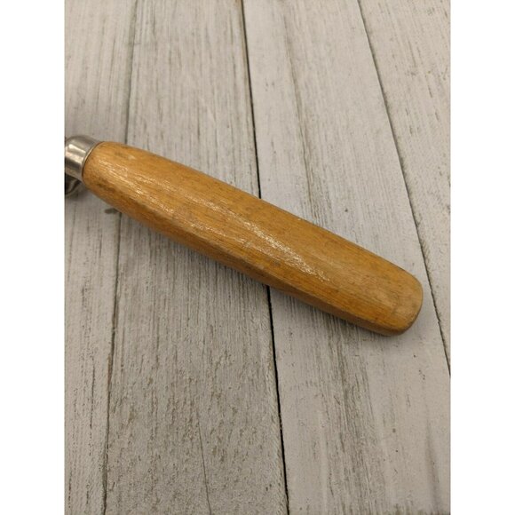 A&J Wood Handle 7" Knife Sharpener Pull Through Vintage - Picture 7 of 7